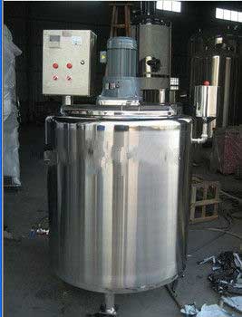 Electric Heating stainless steel pressure tanks with coiler pipe and agitator From India
