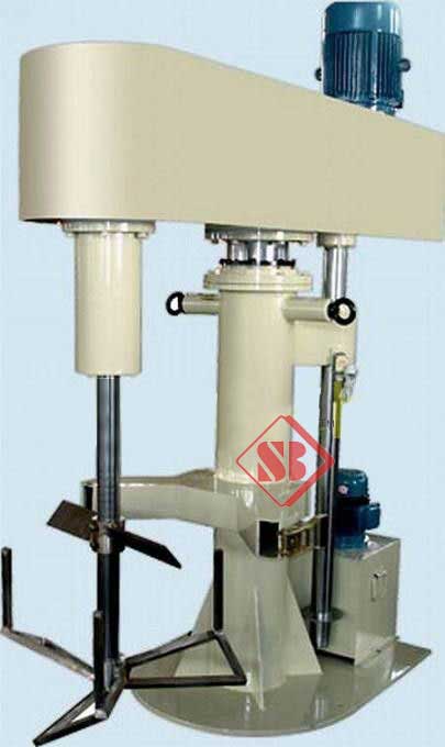 Butterfly type High Speed Disperser mixer Hydraulic Lifting Sirring and mixing viscosity From India